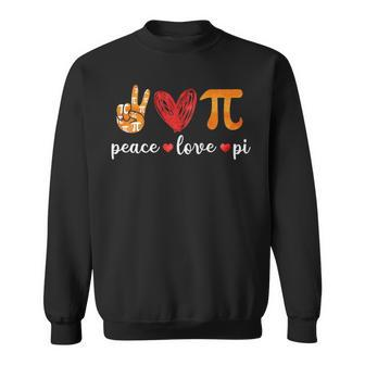 Peace Love Pi Pi Lovers Gifts Sweatshirt - Thegiftio UK