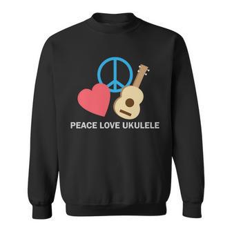 Peace Love Ukulele Tshirt Sweatshirt - Monsterry AU