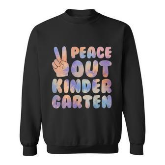 Peace Out Kindergarten Grade 2022 Happy Last Day Of School Cool Gift Sweatshirt - Monsterry