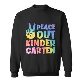 Peace Out Kindergarten Grade 2022 Happy Last Day Of School Gift Sweatshirt - Monsterry