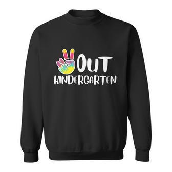 Peace Out Kindergarten Tie Dye Graduation Class Of 2021 Gift Sweatshirt - Thegiftio UK