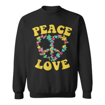 Peace Sign Love 60S 70S Tie Dye Hippie Halloween Costume V7 Sweatshirt - Seseable