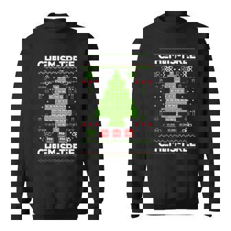 Periodic Table Tree Oh Chemistree Fun Chemistry Teacher Xmas V2 Men Women Sweatshirt Graphic Print Unisex - Thegiftio