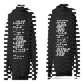 Pilot Names  Sweatshirt
