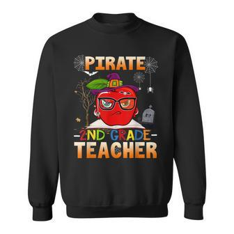 Pirate 2Nd Grade Teacher Halloween Costumes Pirate Day Gifts V2 Men Women Sweatshirt Graphic Print Unisex - Thegiftio UK