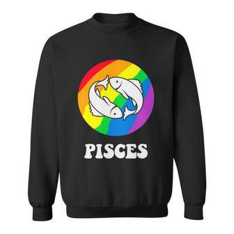 Pisces Lgbt Gay Pride Month Lgbtq Zodiac Gift Graphic Design Printed Casual Daily Basic Sweatshirt - Thegiftio UK