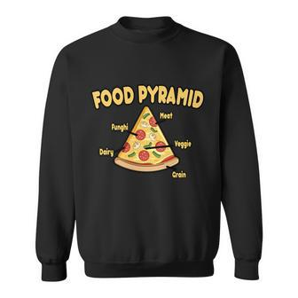 Pizza Food Pyramid Sweatshirt - Monsterry AU