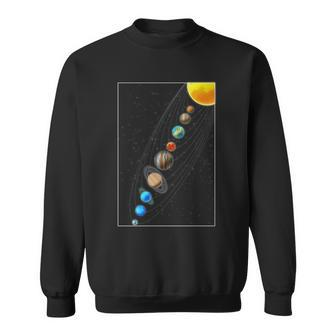 Planets Solar System V2 Sweatshirt - Monsterry