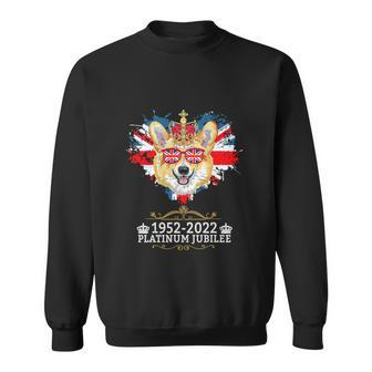 Platinum Jubilee 2022 Union Jack For 4Th Of July Jubilee Corgi Sweatshirt - Monsterry UK