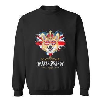 Platinum Jubilee 2022 Union Jack For 4Th Of July Jubilee Corgi Sweatshirt - Monsterry DE