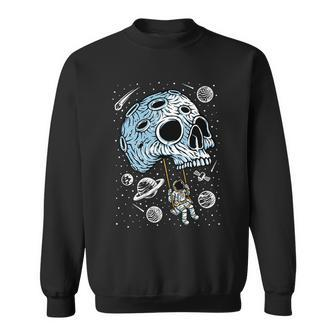 Playing Swing On Skull Planet Tshirt Sweatshirt - Monsterry UK