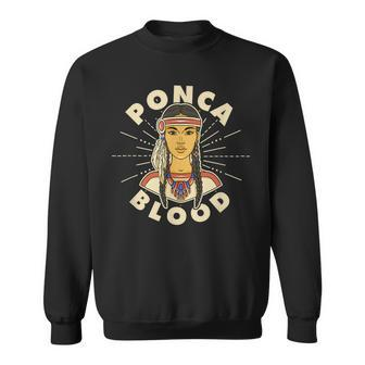 Ponca Blood Proud Native American Woman Ponca Nation Sweatshirt - Thegiftio UK