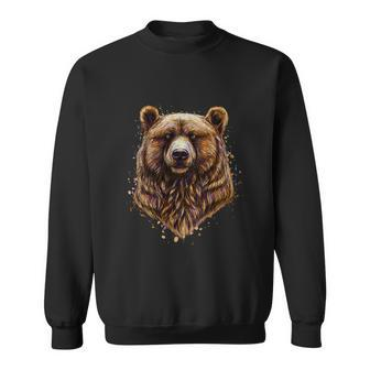 Portrait Of A Brown Bear Tshirt Sweatshirt - Monsterry UK