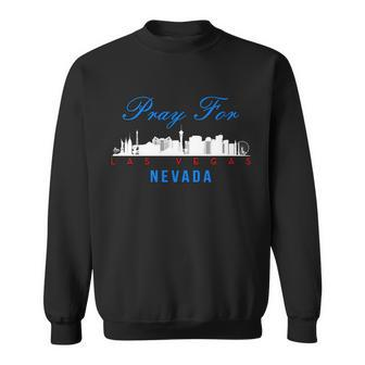 Pray For Las Vegas Nevada Graphic Design Printed Casual Daily Basic Sweatshirt - Thegiftio UK