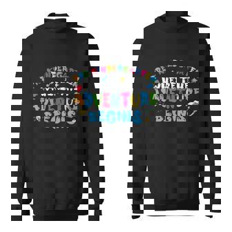Prek Where The Adventure Begins Back To School First Day Of School Sweatshirt - Thegiftio
