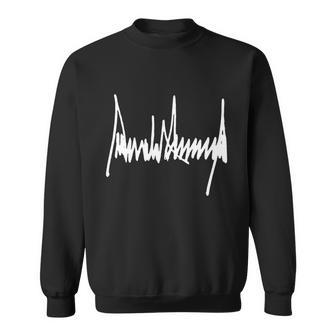 President Donald J Trump Signature Cool Gift Sweatshirt - Monsterry DE