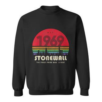 Pride 50Th Anniversary Stonewall 1969 Was A Riot Lgbtq Sweatshirt - Monsterry