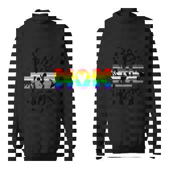 Pride Month Free Mom Hugs Lgbt Pride Sweatshirt - Monsterry