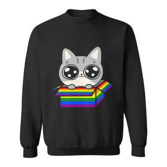 Pride Month Gay Cat In The Lgbt Sweatshirt - Monsterry UK