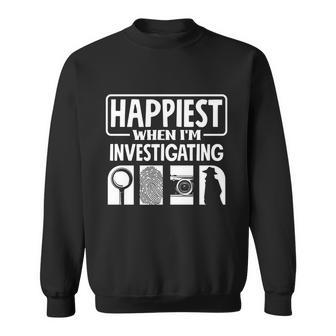 Private Detective Crime Investigator Investigating Cool Gift Sweatshirt - Monsterry