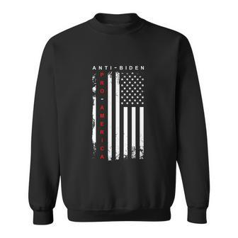 Pro America Anti Biden Flag Usa Impeach Joe Biden Anti Biden Sweatshirt - Monsterry