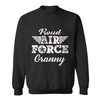 Proud Air Force Granny Pride Military Family Grandma Sweatshirt - Thegiftio UK