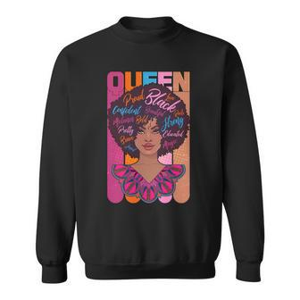 Proud Black African American Queen Sweatshirt - Monsterry DE
