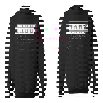 Proud Father Of Baby Girl Statistics Name Sweatshirt - Thegiftio