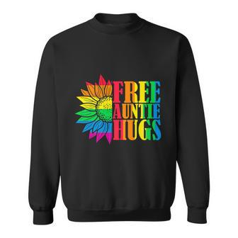 Proud Lgbt Free Auntie Hugs Lgbt Pride Month Sweatshirt - Monsterry UK