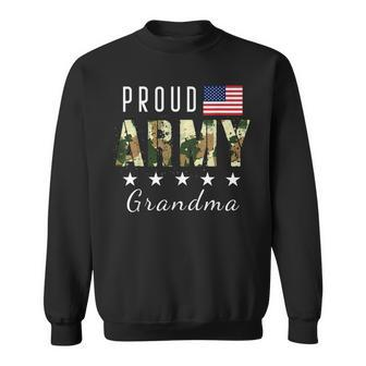 Proud Military Camouflage Proud Army Grandma Mothers Gift Sweatshirt - Thegiftio UK