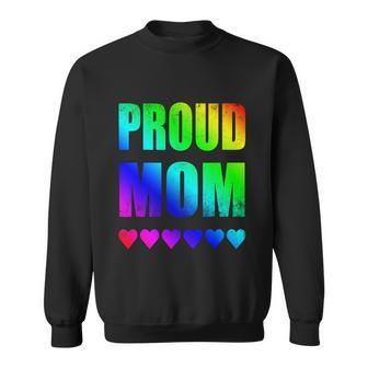 Proud Mom Gay Lesbian Lgbtq Pride Rainbow Mothers Day Gift V2 Sweatshirt - Monsterry CA