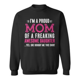 Proud Mom Mother S Day Gift From A Daughter To Mom Funny Gift Graphic Design Printed Casual Daily Basic Sweatshirt - Thegiftio UK