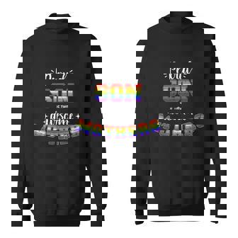 Proud Son Awesome Lesbian Mothers Family Rainbow Pride Gift Graphic Design Printed Casual Daily Basic V2 Sweatshirt - Thegiftio