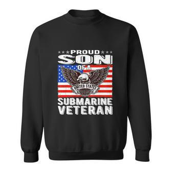 Proud Son Of Submarine Veteran Patriotic Military Family Tee Graphic Design Printed Casual Daily Basic Sweatshirt - Thegiftio UK