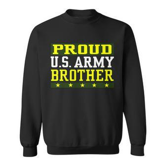 Proud US Army Brother T-Shirt Graphic Design Printed Casual Daily Basic Sweatshirt - Thegiftio UK