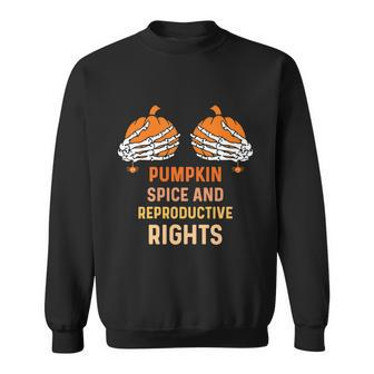 Pumpkin Spice And Reproductive Rights Fall Feminist Choice Gift V8 Sweatshirt - Monsterry AU