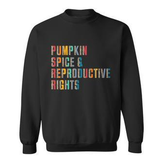 Pumpkin Spice And Reproductive Rights Leopard Colorful Cool Gift Sweatshirt - Thegiftio UK