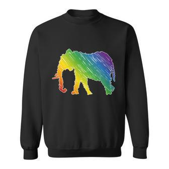 Rainbow Elephant V2 Sweatshirt - Monsterry AU