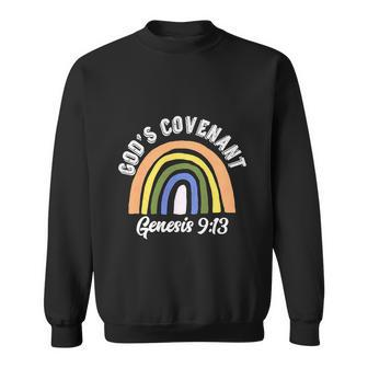 Rainbow Gods Covenant Bible Funny Christian Lover Sweatshirt - Monsterry
