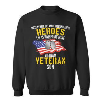 Raised By My Hero Proud Vietnam Veterans Son Tshirt Sweatshirt - Monsterry DE