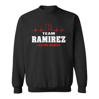 Ramirez Surname Name Family Team Ramirez Lifetime Member Men Women Sweatshirt Graphic Print Unisex - Thegiftio UK