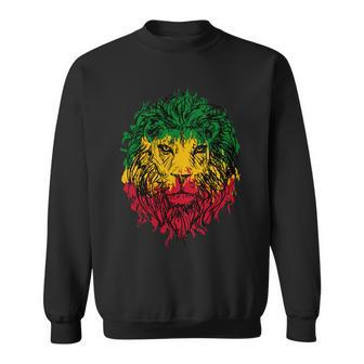 Rasta Theme With Lion Head Tshirt Sweatshirt - Monsterry DE