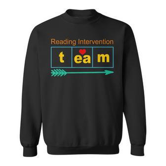 Reading Intervention Team Science Of Reading Teacher Squad Men Women Sweatshirt Graphic Print Unisex - Thegiftio UK