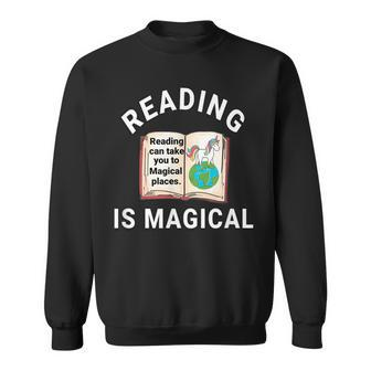 Reading Is Magical Reading Can Take You To Magical Places Sweatshirt - Thegiftio UK