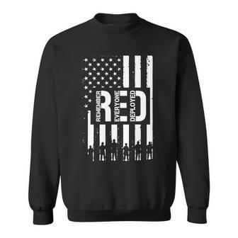 RED Remember Everyone Deployed Red Friday Flag Tshirt Sweatshirt - Monsterry