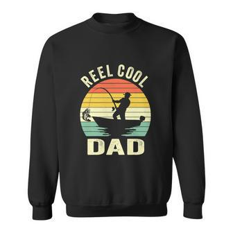 Reel Cool Dad Fishing Daddy Fathers Day Sweatshirt - Thegiftio UK