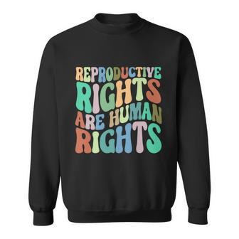 Reproductive Rights Are Human Rights Feminist Pro Choice Sweatshirt - Monsterry
