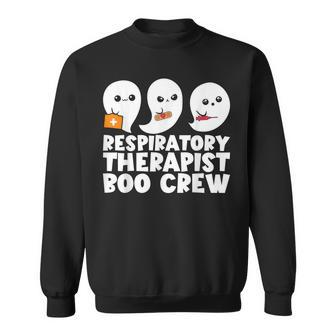 Respiratory Therapist Boo Crew Rt Halloween Ghost Sweatshirt - Seseable