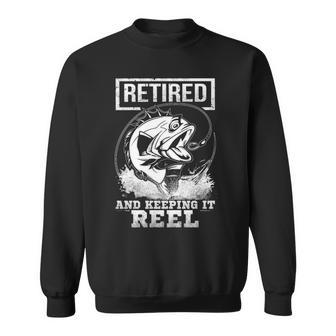 Retired And Keeping It Reel Sweatshirt - Seseable