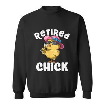 Retired Chick Funny Ladies Retired Moms Retirement Meaningful Gift Sweatshirt - Thegiftio UK